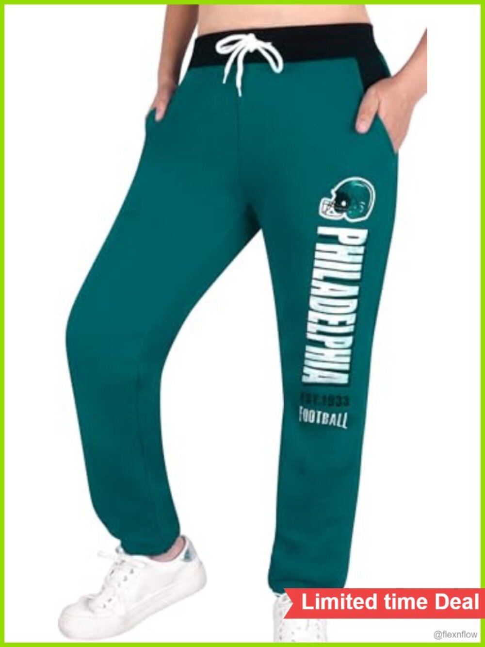 Womens High Waist Fleece Sweatpants Jogger Lounge Athletic Pants